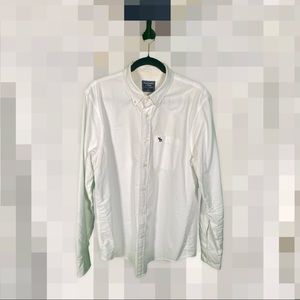 100% Cotton Abercrombie white shirt